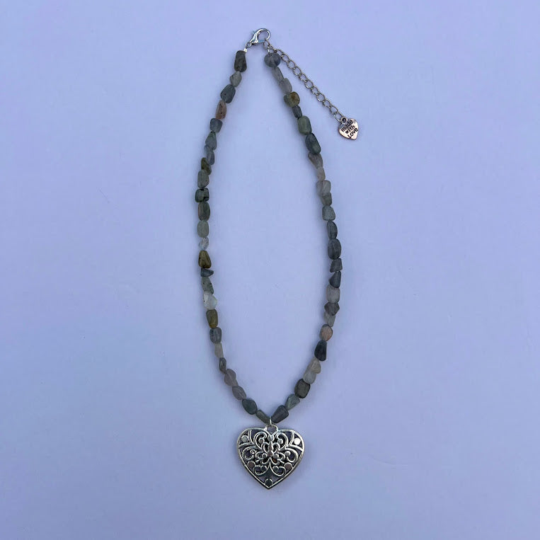 Labradorite Customizable Charm Necklace