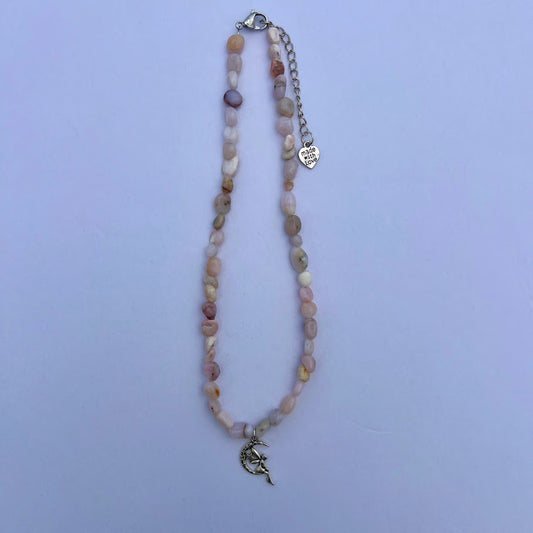Pink Opal Customizable Charm Necklace