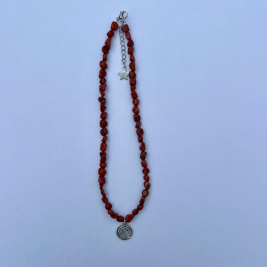 Red Jasper Customizable Charm Necklace
