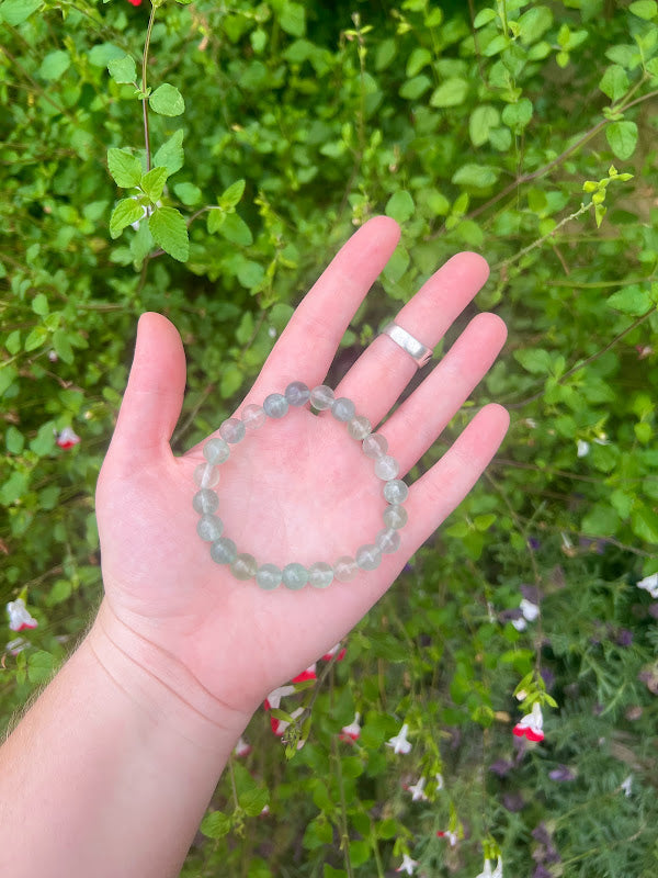 Green Fluorite Intentional Healing Crystal Bracelet