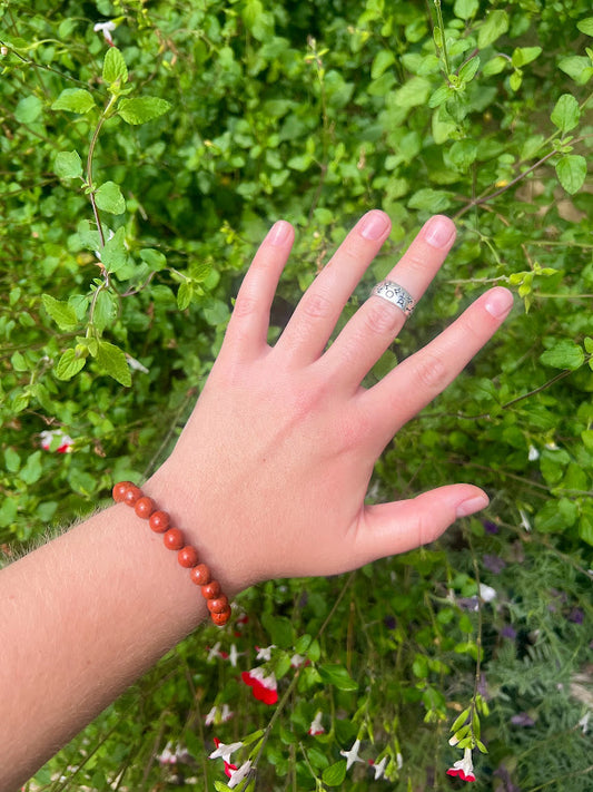 Red Jasper Intentional Healing Crystal Bracelet